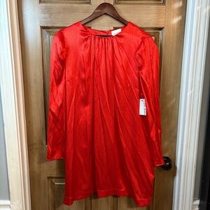 Nine West Women’s Red Long Sleeve Mini Dress XXL NWT